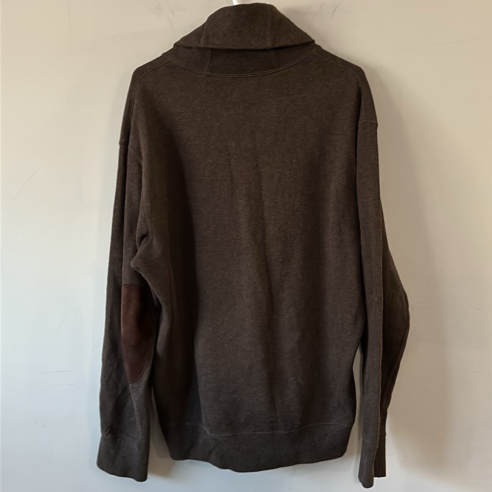 Men’s Ralph Lauren brown elbow patch sweater size large GUC - Picture 6 of 11